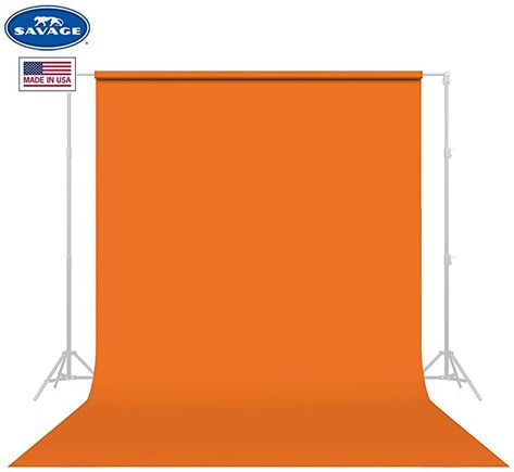 Amazon.com: Savage Seamless Background Paper - #24 Orange (107 in x 36 ft): Home & Kitchen Seamless Paper Photography, Orange Backdrop, Paper Photography, Seamless Backdrop, Paper Backdrop, Studio Backgrounds, Seamless Paper, Studio Backdrops, Studio Background