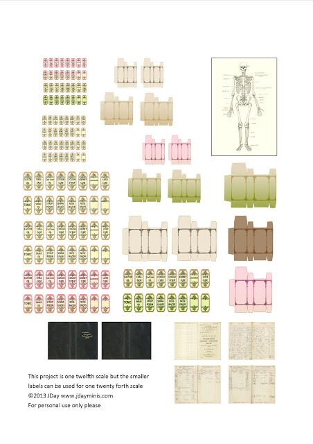 JDayMinis, Life, Antique Inspiration, Freebies Barbie Hospital, Medical Printables, Miniature Medical, Medical Projects, Mini Printables, Barbie Printables, Mini Ideas, Dollhouse Printables, Miniature Printables