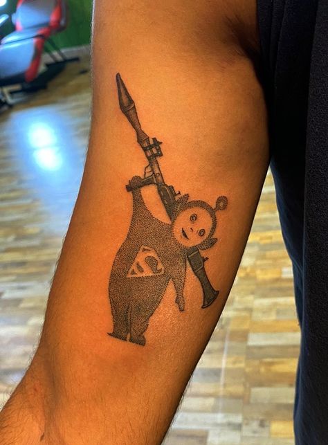 Teletubby Tattoo, Teletubbies Tattoo, Dreamcatcher Tattoo, Tattoo Art, I Tattoo, Tatting, Art Tattoo, Dream Catcher, Tattoo Ideas