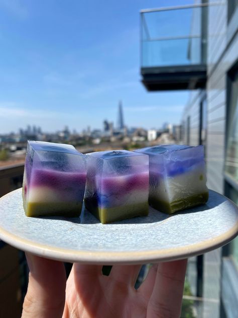 Blueberry Matcha Mizu Yokan The post Blueberry Matcha Mizu Yokan appeared first on Alo Japan. Yokan Japanese Desserts, Mizu Yokan, Blueberry Matcha, Japanese Food Traditional, Japanese Desserts, Agar Agar, Japanese Dessert, Traditional Japanese, Japanese Food