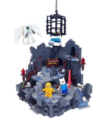 Dungeon Time! | Finn and Jake explore a fun dungeon in this … | Flickr Lego Adventure Time, Lego Apocalypse, Adventure Time Episodes, Demon Cat, The Lich, Lego Medieval, Finn And Jake, Treasure Chests, Halloween Figures