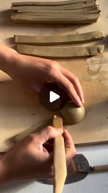 Ceramics Videos on Instagram: "How to make pottery wheel thrown spoons by @ceramicsmadebyj" Pottery Videos Techniques, How To Make Pottery, Ceramics Videos, How To Make Ceramic, Pottery Spoon, Handmade Ceramics Pottery, Pottery Videos, Ceramic Techniques, Ceramic Spoons