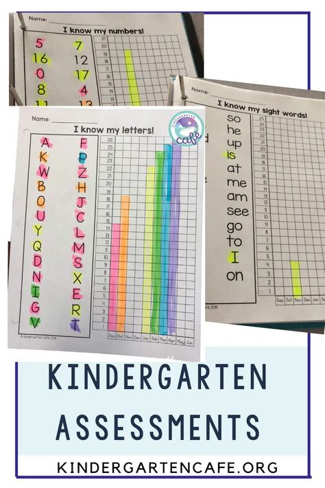 Kindergarten Grading System, Kindergarten Self Assessment Ideas, Phonics Practice Kindergarten, Kindergarten Assessment Free Printable, Math Assessment Kindergarten, Kindergarten Assessment Binder, Reading Assessment Kindergarten, Kindergarten Assistant, Fundations Kindergarten