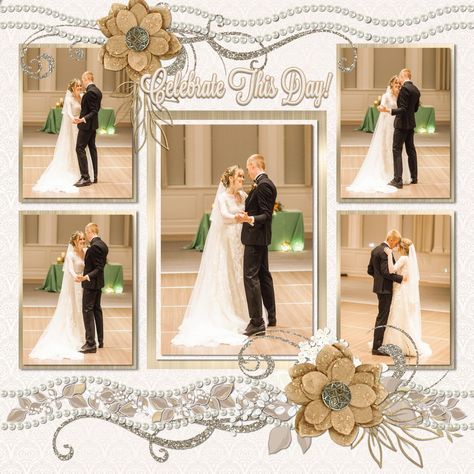 Wedding Scrapbook Ideas, Bible Scrapbooking, Sept Wedding, Dog Scrapbook Layouts, Scrapbook Making, Wedding Layouts, Wedding Album Scrapbooking, Family Scrapbook Layouts, Wedding Album Layout