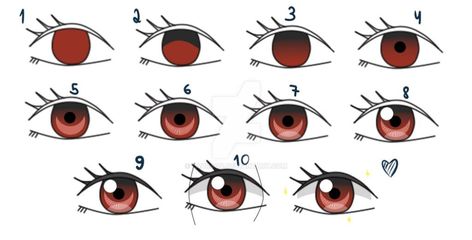 [TUTORIAL] My eye style in 10 steps by LauraQC on DeviantArt One Piece Style Drawing Oc, One Piece Art Style Tutorial, One Piece Art Style Reference, One Piece Eyes Drawing, One Piece Body Base, Digital Art Beginner, Drawing Tutorial Easy, One Piece Drawing, Figure Drawing Reference