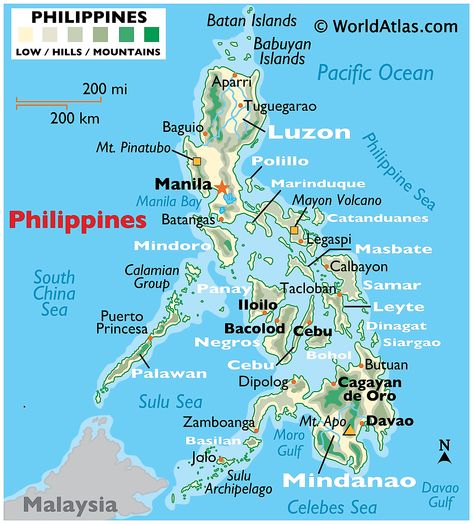 Map Of The Philippines, Davao Del Norte, Davao Del Sur, Philippines Cities, Zamboanga City, Philippine Map, Mindoro, Physical Map, Asia Map