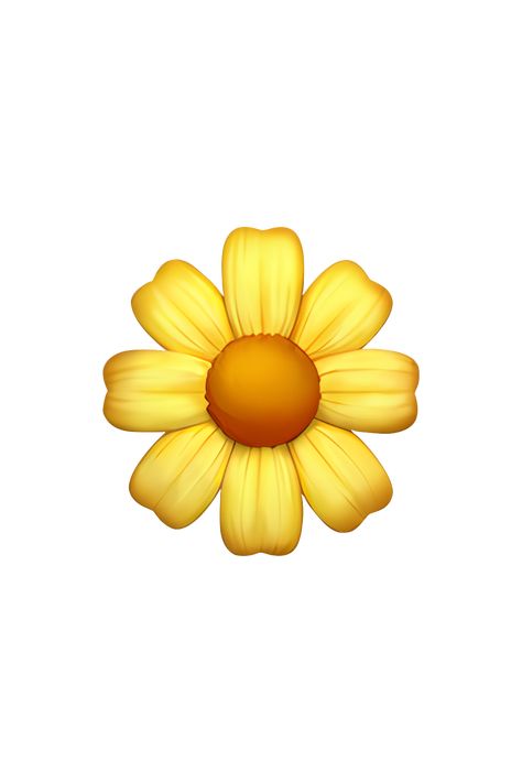 The 🌼 Blossom emoji depicts a yellow flower with five petals and a round center. The petals are slightly curved and have a pointed tip. The center of the flower is a darker yellow color and has small, circular shapes that resemble seeds. The overall appearance of the emoji is bright and cheerful, representing the beauty of spring and new beginnings. Wallpaper Icon Ideas, Iphone Wallpaper Icon, Emoji Flower, Apple Emojis, Ios Emoji, Flower Icon, Money Wallpaper Iphone, Halloween Wallpaper Iphone Backgrounds, Icon Emoji