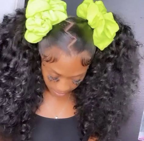 Pig Tails Hairstyles Black Women, Freaknik Hairstyles Curly Hair, Curly Pigtail Hairstyles Black Women, Pigtail Hairstyles Black Women Curly, High Pigtails Hairstyles For Black Women, 2 Curly Ponytails, Two Curly Ponytails, Two Curly Ponytails With Weave, Wig Pigtail Hairstyles