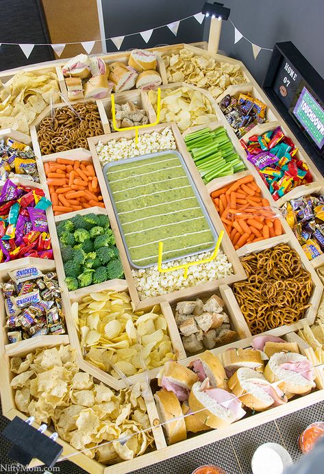 How to Make an Epic Reusable Wooden Snack Stadium Snack Stadium, Football Party Foods, Bowl Party Food, Football Snacks, Protein Smoothies, Premier Protein, Football Party Food, Superbowl Snacks, Superbowl Party Food