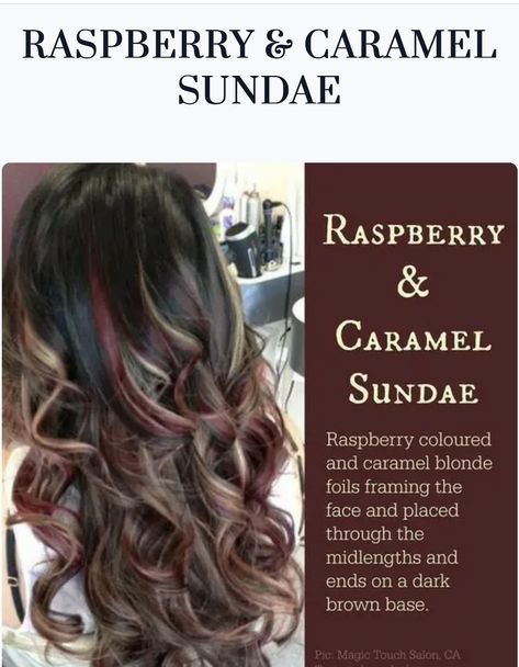 Blonde Foils, Caramel Blonde, Caramel, Raspberry, Blonde, Hair Color, Hair Styles, Hair, Color