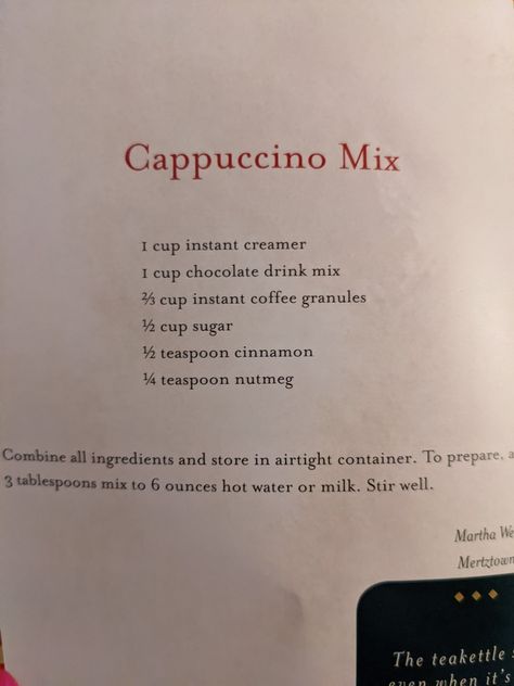 Hills Bros Cappuccino Recipes, Homemade Cappuccino Mix Recipe, Instant Cappuccino Mix Recipe, Cappuccino Mix Recipe, How To Make Cappuccino, Caramel Cappuccino, Cappuccino Recipe, Coffee Granules, Bath Bomb Recipes