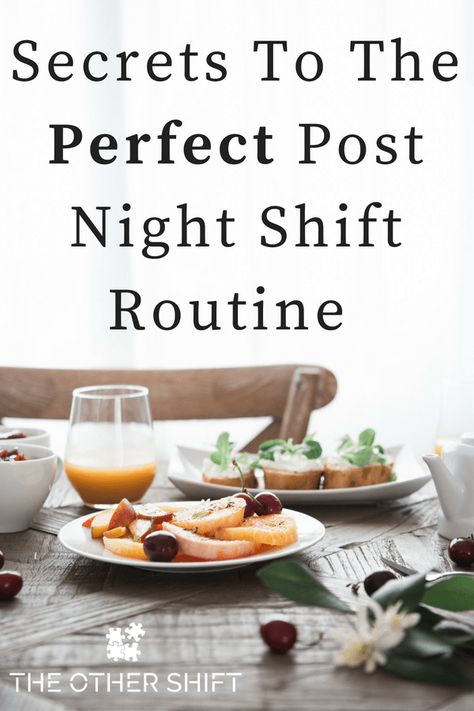 What to do after a night shift in order to sleep well and stay healthy. Secrets To The Perfect Perfect Post Night Shift Routine is about establishing your own personal rituals and is full of tips just for shift workers #nightshift #routine #3rdshift Night Shift Routine, Personal Rituals, Best Routine, Working Night Shift, Third Shift, Night Shift Nurse, Shift Work, Working Nights, Natural Cold Remedies