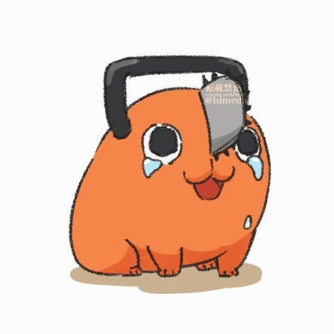 Chainsaw Man Pochita, Arte Robot, Anime Canvas, My Neighbor Totoro, Anime Stickers, Dog Stickers, Chainsaw Man, Anime Comics, Chainsaw