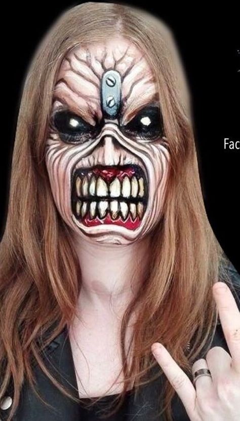 Photographic Makeup, Holloween Makeup, Monster Makeup, Creepy Makeup, Extreme Makeup, Creepy Halloween Makeup, Face Paint Makeup, Amazing Halloween Makeup, Horror Makeup