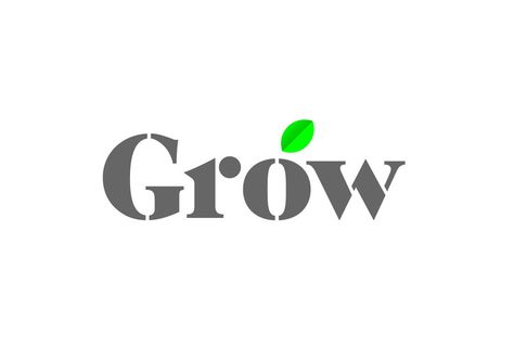 Grow Grow Typography, Medical Logo, Word Up, Marketing Ideas, Vimeo Logo, Typography Design, Brand Identity, Design Studio, Gaming Logos