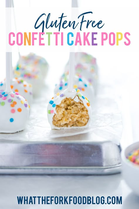 Cake Pop Recipe From Scratch, Confetti Cake Pops, Healthy Birthday Treats, Gluten Free Cake Pops, Classic Birthday Cake, Gluten Free Cake Mixes, Make Cake Pops, Cake Pops Recipe, Cake Pop Tutorial