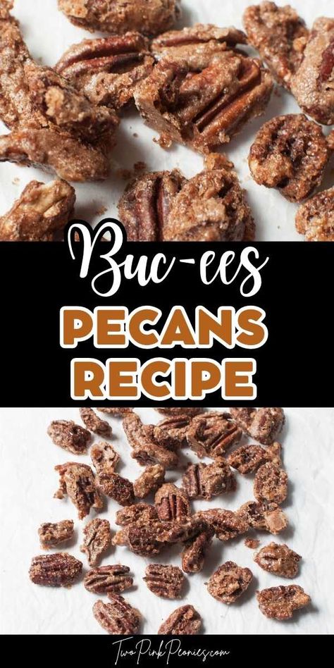 If you've ever been on a road trip in Texas, you'll know all about Buc-ee's! These copycat Buc-ee's pecans are the perfect snack whether you're at home or on the road. Pecan Recipes Easy, Candied Pecans Recipe, Buc Ee's, Spiced Pecans, Roasted Pecans, Copykat Recipes, Snack Mix Recipes, Nut Recipes, Candy Recipes Homemade