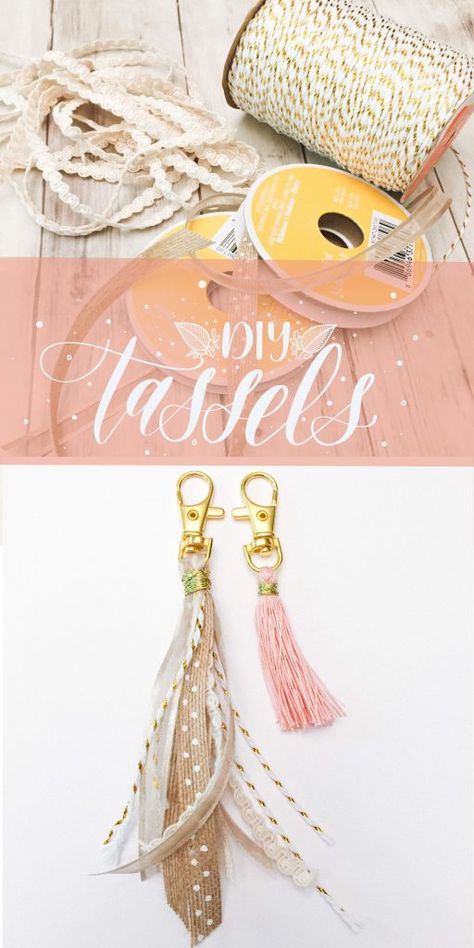 DIY Ribbon and Embroidery Thread Tassels - Leslie Writes It All