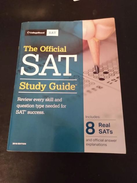 The Official SAT Study Guide 2018 Edition by The College Board - Includes 8 Real SATs , ISBN 9781457309281 Sat Practice Test, Sat Test Prep, Sat Study, Sat Exam, Sat Test, Sat Prep, College Board, Test Prep, Online Bookstore