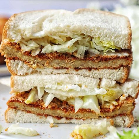 Easy Vegan Chicken Cutlet Sandwich - Plantifully Based Chicken Cutlet Sandwich, Cutlet Sandwich, Vegan Entree Recipes, Plant Based Dinners, Burger Wrap, Plant Based Meat, Turkey Lunch Meat, Vegan Meat Recipe, Vegan Pulled Pork