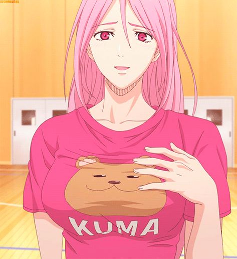 El osoooo Momoi Satsuki, Slam Dunk Anime, Bear Clothes, Kuroko Tetsuya, Sport Basketball, Kuroko's Basketball, Wooden Floor, No Basket, Kuroko No Basket