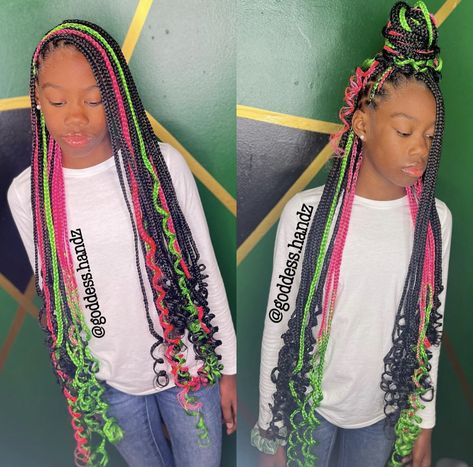 Knotless Curls, Hairstyles For Wavy Hair, Hair Styles Ideas, Black Kids Braids Hairstyles, Short Hair Cut, Short Box Braids Hairstyles, Lil Girl Hairstyles, Braided Hairstyles For Black Women Cornrows, Box Braids Hairstyles For Black Women