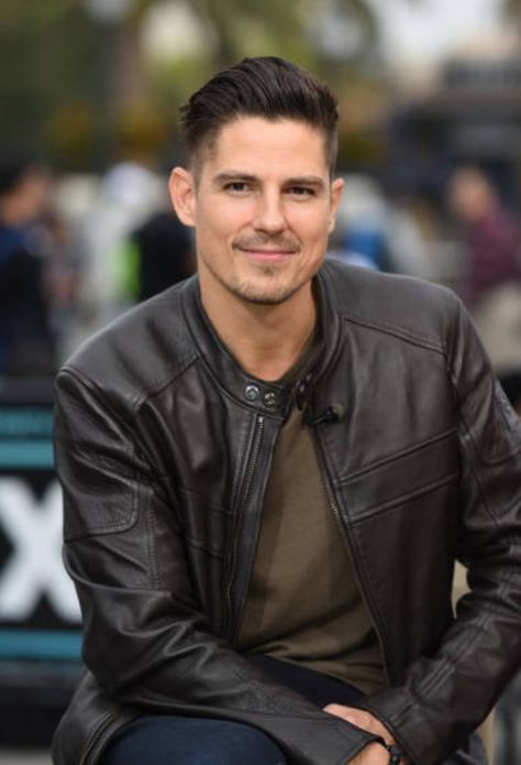 Sean Faris, Son Of Batman, F Men, Weird Pictures, Attractive Guys, Pinterest Board, Leather Jacket Men, Justice League, Leather Jacket