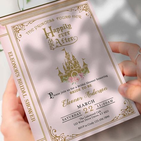 Wedding Magical Fairytale, Fairy Tail Wedding Invitations, Happily Ever After Bridal Shower Theme, Princess Wedding Ideas, Princess Wedding Invitations, Royalty Wedding Theme, Castle Wedding Invitations, Princess Wedding Theme, Cinderella Wedding Theme