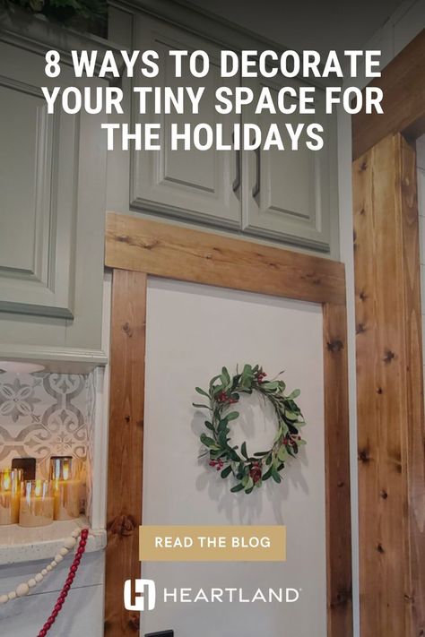 Decorate Camper, Decorating Your Rv, Rv Decorating, Rv Holiday, Rv Decor, Camping Decor, Tiny Space, Camper Decor, Fireplace Ideas