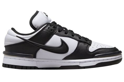 DUNK LOW TWIST PANDA WOMEN'S DZ2794-001 Nike Dunks Low, Dunks Low, Dunk Low, Nike Dunks, Classic Looks, Nike Shoes, Twist, Nike, Heels