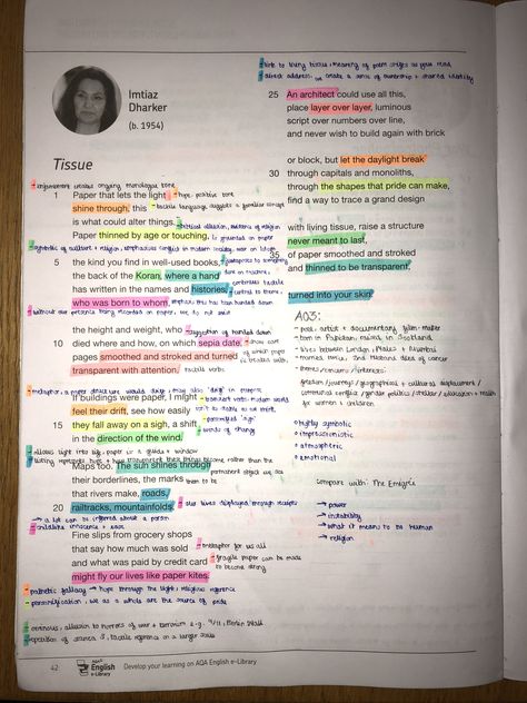 Power and Conflict Poems - Tissue by Imtiaz Dharker Tissue Imtiaz Dharker Analysis, Tissue Analysis Poem, Tissue Poem Annotations, Tissue Poem Analysis Gcse, Tissue Annotations, Tissue Poem Analysis, Poem Annotation, Power And Conflict Poetry Revision, English Analysis