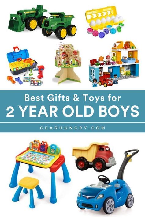 Instill a lifelong love of learning in your 2 year old with toys that engage them on a creative and educational level. We've reviewed some of the best toys that also happen to make excellent gift ideas! #giftideas #toysfortoddlers #buyersguide 2nd Birthday Ideas, Christmas Gifts For Boys, Boy Images, Developmental Toys, Best Toys, Birthday Gifts For Boys, 2nd Birthday Party, Boys Christmas, Diy Birthday Gifts