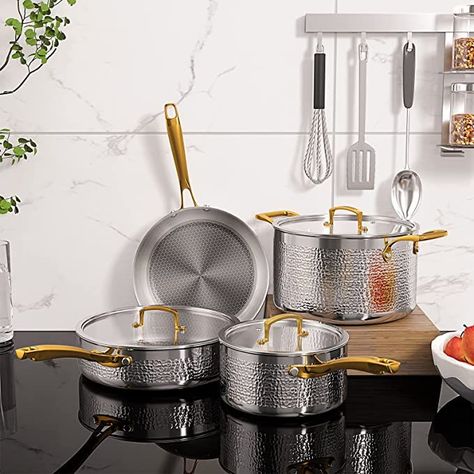 Summer Cocktail Menu, Cookware Set Stainless Steel, Copper Cookware, Stainless Steel Pot, Pots And Pans Sets, Cooking Set, Stainless Steel Cookware, Top Restaurants, Cast Iron Cookware