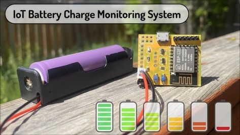 IoT Battery Monitoring System with DIY LiPo Charger Voltage Divider, Html Code, Wifi Network, Lipo Battery, Voltage Regulator, Lithium Ion Batteries, Electronics Projects, Battery Charger, Arduino