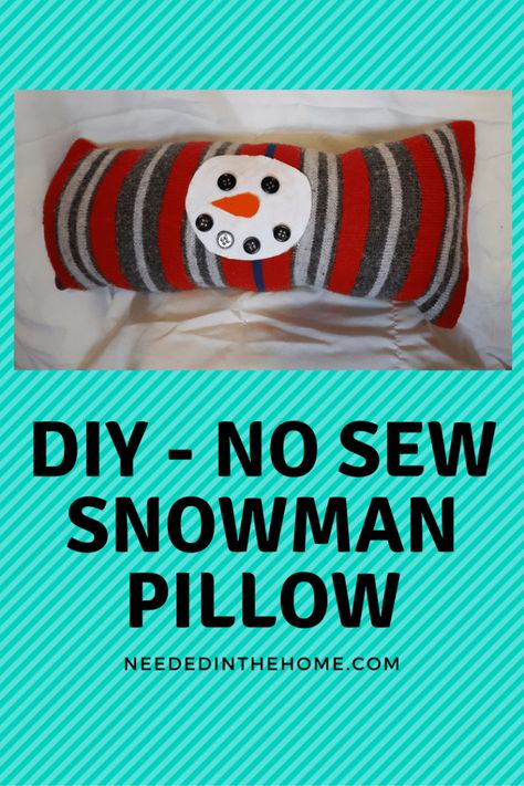 Let's make some snowman pillow Christmas decorations for the home or as gifts to others! This is also a fun project as an activity for club members to make. #YouthProjects #ClubProjects #NursingHomeProjects #SnowmanDecor #DIYChristmasDecor #NeededInTheHome Sew Snowman, Snowman Pillows, Homemade Snowman, Glass Cleaner Recipe, Handmade Snowman, Snowman Pillow, Pillow Christmas, Pillow Tutorial, Snowman Decorations