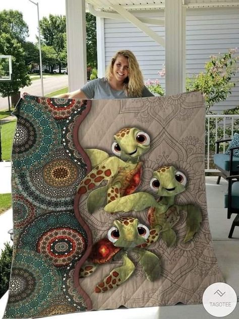 Mandala Quilt, Turtle Quilt, Mandala Turtle, Quilt Size Chart, Animal Quilts, Personalized Quilt, Quilt Sets Bedding, Applique Quilts, Sewing For Beginners