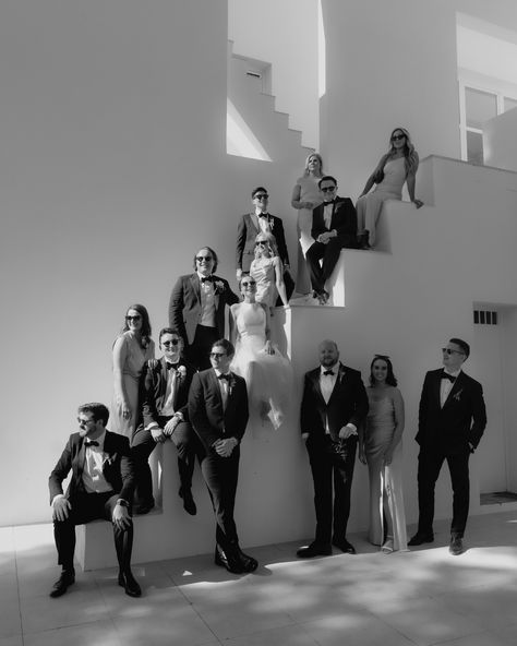 Still not over these group photos and the stunning architecture of Quinta Do Muro 🖤 Soooo many gorgeous photos to come from this stunner of a wedding day! Special thanks to the dream team of suppliers: Planning: @forevereventsportugal Venue: @quintadomuro Video: @dapalmafilms Other Credits: Dress: @jesuspeiroofficial from: @morgan_davies_bridal Shoes: @manoloblahnik Flowers: @east.atelier Bridesmaids Dresses: @becandbridge Groom's Tux: @paulsmithdesign Second Shooter: @georginaharrisonphoto ... Wedding Entourage Photoshoot, Editorial Wedding Family Photos, Wedding Party Portraits, Group Photo Wedding, 2025 Inspiration, Morgan Davies, Wedding Group Photos, Wedding Party Photography, Photography List