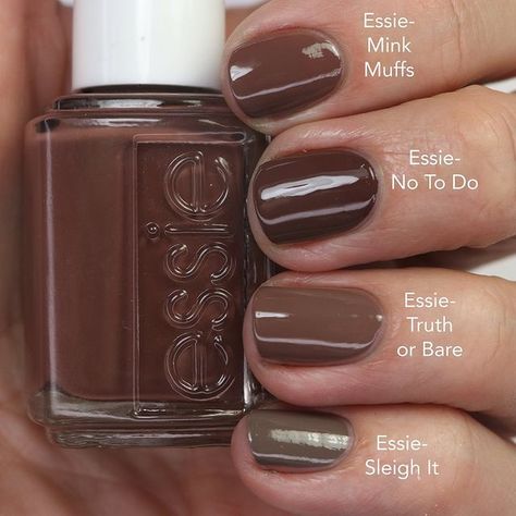 Brown Nail Polish, Nails Nailpolish, Soft Nails, Essie Nail Polish, Essie Nail, Brown Nails, Minimalist Nails, Dream Nails, Funky Nails