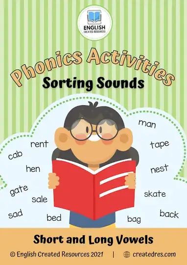 Phonics Activities Sorting Sounds – English Created Resources English Created Resources, Reading For Kids, English Sounds, Learning Grammar, Basic French Words, English Teaching Resources, Kindergarten Curriculum, English Language Learning Grammar, English Phonics