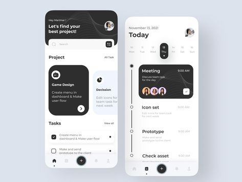 Sitemap Design, Application Ui Design, Task Management App, To Do App, App Inspiration, Ui Ux 디자인, Ux App Design, App Design Layout, Ui Design Trends