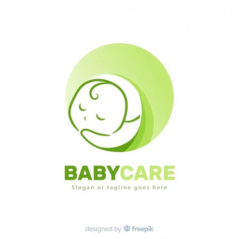 Baby Template, Identity Card Design, Baby Logo Design, Logo Presentation, Baby Icon, Business Baby, Baby Logo, My Logo, Portfolio Logo