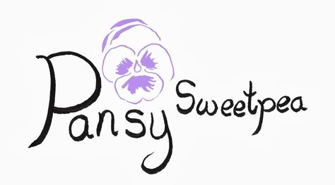 Pansy Flower Logo, Pansy Doodle, Pansies Botanical Illustration, Pansy Magazine, Ruffled Pansies, Sweet Pea, Pansies, Flower Shop, ? Logo