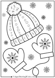 Winter Hat Coloring Pages - Free Printable Winter Hat Template Free Printable, Coloring Pages Winter, Hat Template, Snowflake Template, Printable Pictures, Coloring Pages For Adults, Templates Printable Free, Winter Crafts, Christmas Hat