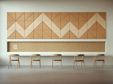 Acoustic Design, Acoustic Wall Panels, Colorful Space, Design A Space, Acoustic Wall, Workspace Inspiration, Parquet Flooring, Screen Design, Acoustic Panels