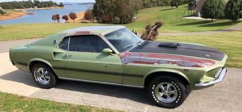 R-Code Cobra Jet: 1969 Ford Mustang Mach 1 #ForSale #FordMustang, #Mach1 - https://barnfinds.com/r-code-cobra-jet-1969-ford-mustang-mach-1/ 1969 Mustang Mach 1, 1969 Mustang, 1969 Ford Mustang, Barn Garage, Ford Mustang Fastback, Mustang Mach 1, Mustang Fastback, Mustang Cars, In The Meantime