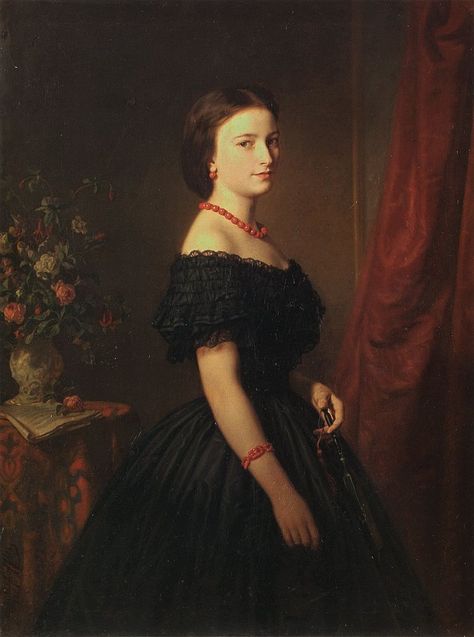 19th Century Aesthetic Dark, 19th Century Aesthetic, Historical Portraits, 19th Century Women, 19th Century Portraits, Women Portraits, Royal History, Victorian Portraits, Victorian Paintings