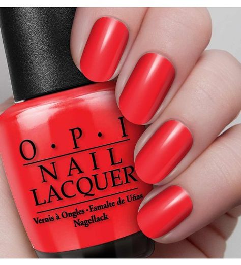 Big Apple Red | Nail Lacquer | OPI UK Opi Black, Flame Nails, Black Gel Nails, Emerald Nails, Opal Nails, Opi Polish, Wine Nails, Nails Opi, Nail Polish Colors Fall