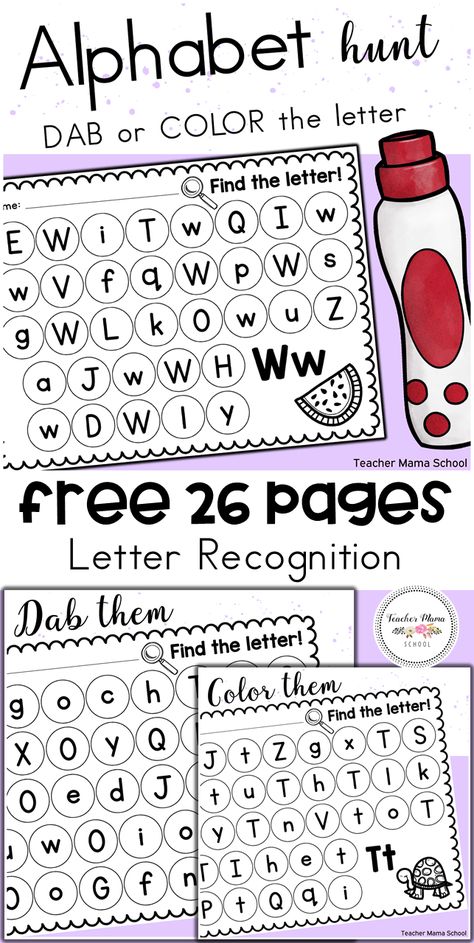 Identifying Letters, Letter Recognition Activities, Kindergarten Letters, Preschool Alphabet, Abc Activities, Letters Of The Alphabet, Preschool Literacy, Alphabet Activities Preschool, Teaching Letters