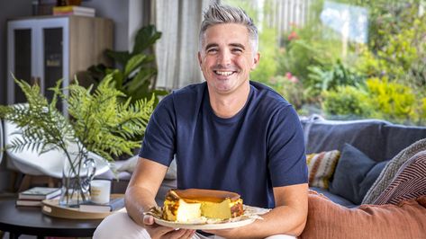 Donal Skehan: Home Cook airs Wednesdays at 8.30pm on RTÉ One. Basque Burnt Cheesecake, Donal Skehan, Burnt Cheesecake, Cherry Compote, Sweet Pastries, Bean Paste, Over The Top, Cream Cheese, Cheesecake