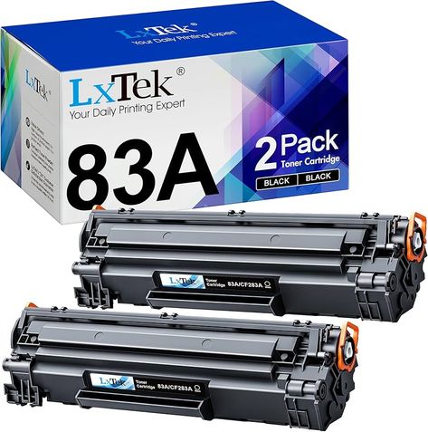 Amazon.com: LxTek Compatible Toner Cartridge Replacement for HP 83A CF283A to Compatible with Laserjet Pro MFP M125nw M201dw M225dw M201n M125a M127fn M127fw, 2 Black : Office Products Printer Consumables, Black Office, Toner Cartridge, Quality Control, 2 Pack, Toner, Printer, Black